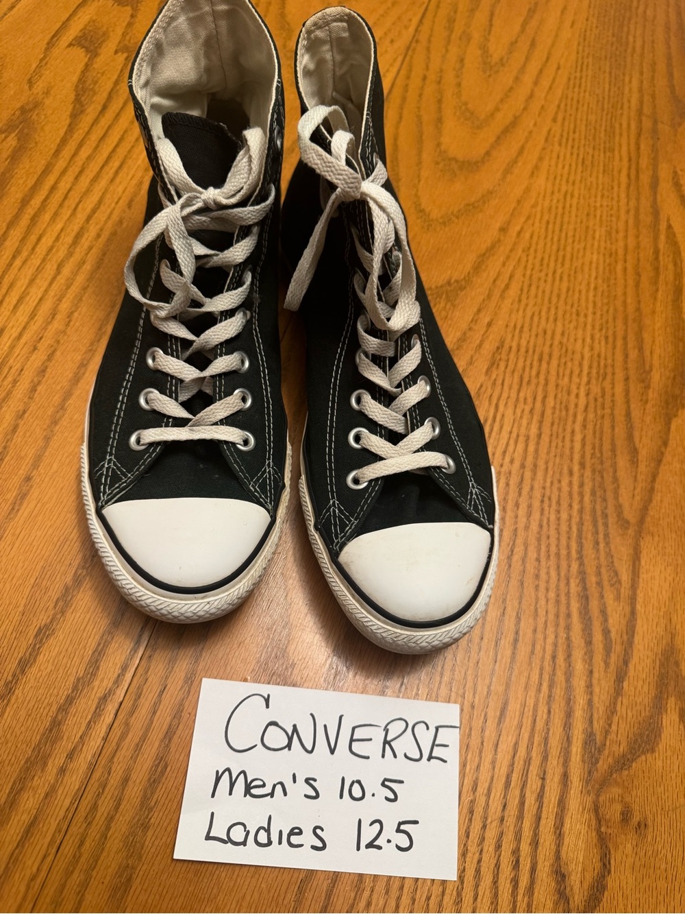 Converse Men’s High Top Canvas Sneakers - Black & White